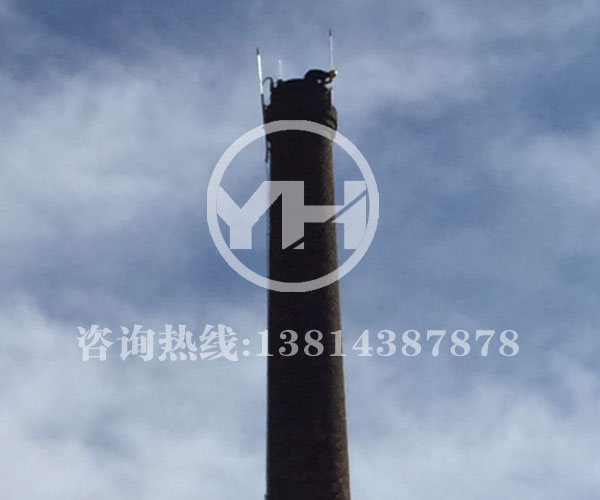 烟囱安装避雷针